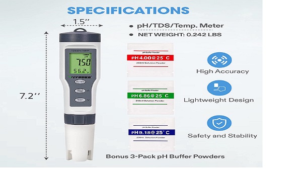 VIVOSUN Digital pH Tester Pen