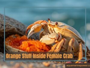 Orange Stuff Inside Female Crab
