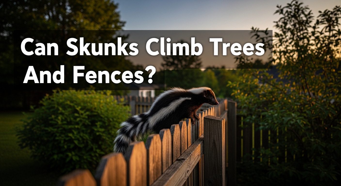 Can Skunks Climb Trees and Fences