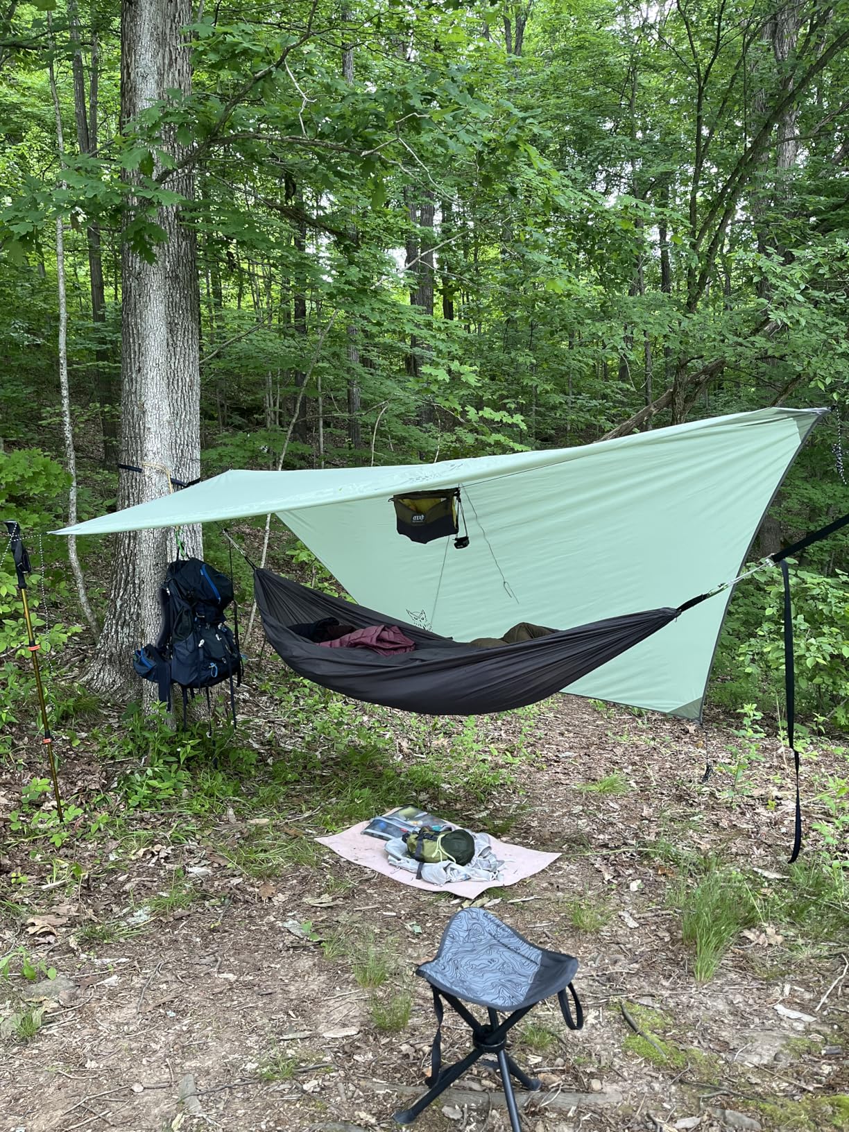 Wise Owl Outfitters Hammock Rain Fly – Waterproof Camping Tarp Cover with Tent Stakes & Carry Bag, Ultralight Shelter for Backpacking & Outdoor Shade customer photo 2
