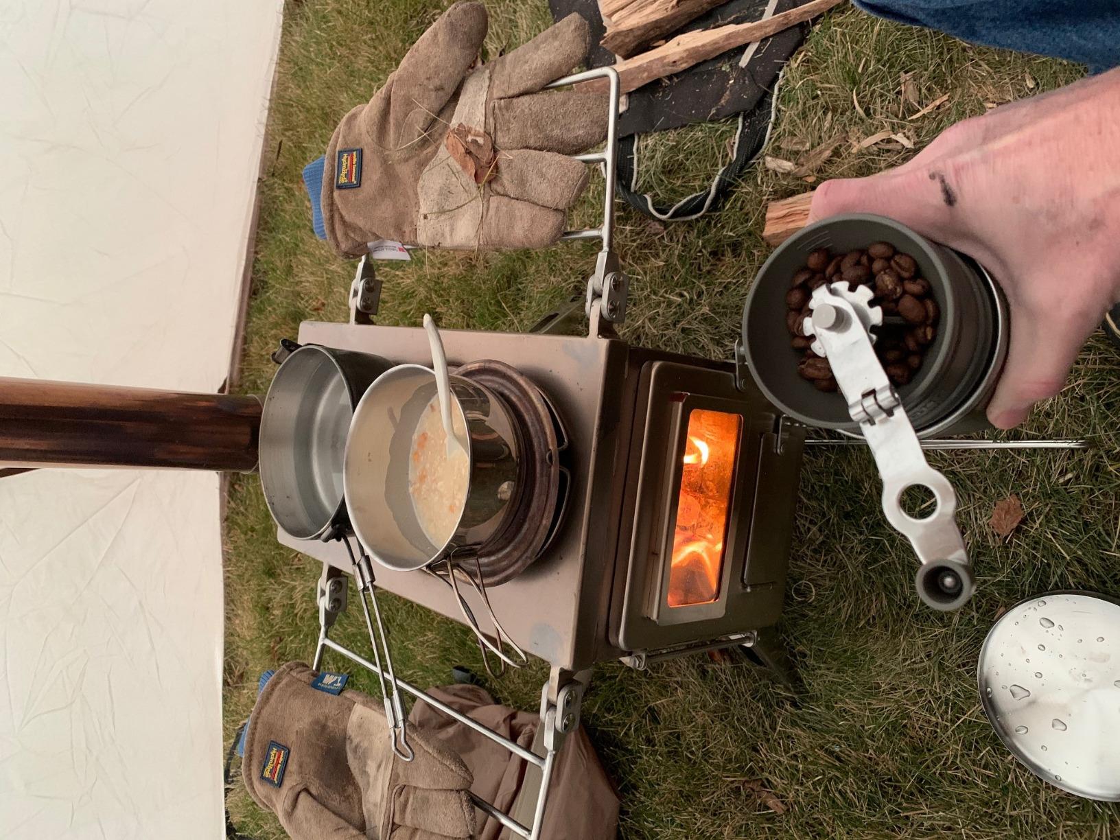 Winnerwell Nomad Medium Tent Stove | Portable Wood Burning Stove for Tents, Shelters, and Camping | 800 Cubic Inch Firebox | Precision Stainless Steel Construction | Includes Chimney Pipe customer photo 2