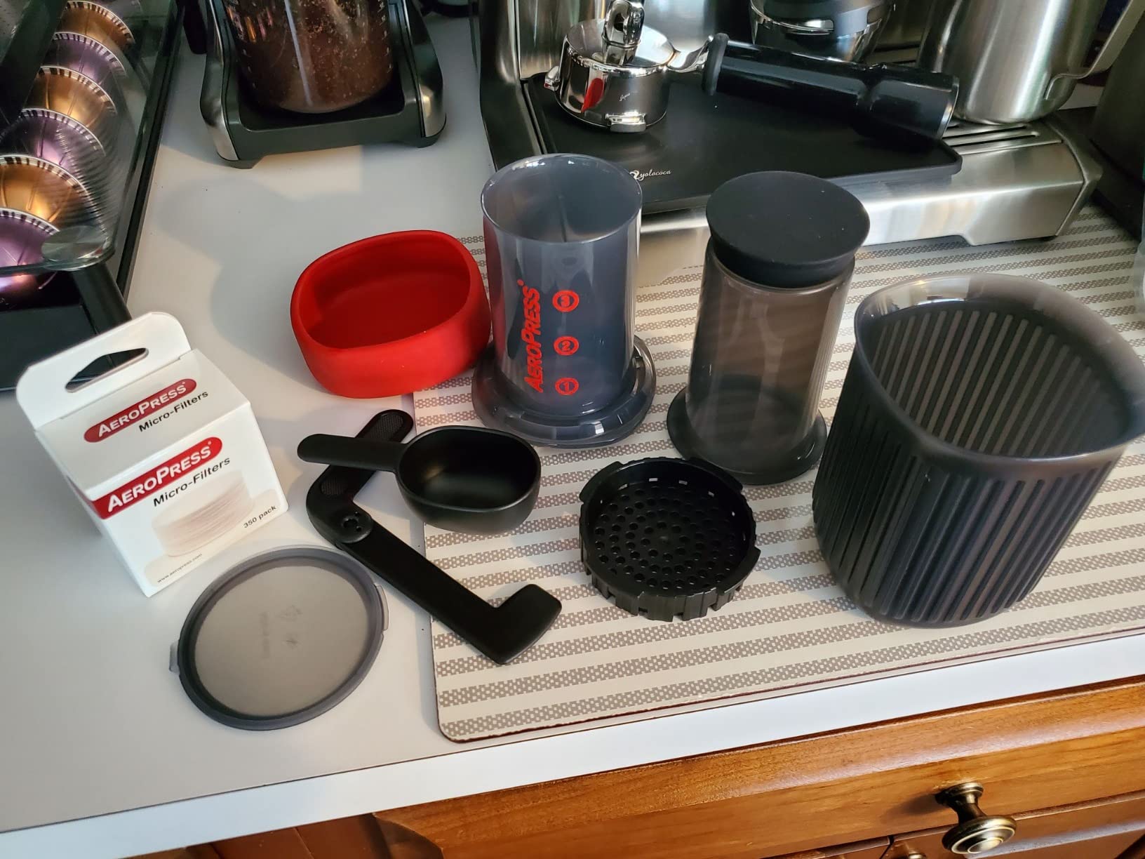 AeroPress Go Extra Small Portable Coffee Maker Kit | Travel, Hiking & Camping, All-in-One French Press, Pour-Over & Espresso Style Manual Brewer, 2 Min Brew customer photo 1