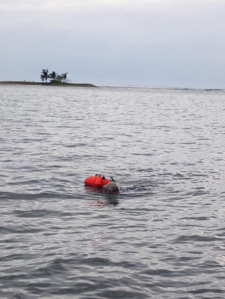 Swim Buoy for Open Water with Dry Bag 15L - Fully Waterproof Swim Bubble - Be Safe with Higher Visibility, Toughened Nylon and Rest Handle Swimming Buoy customer photo 2