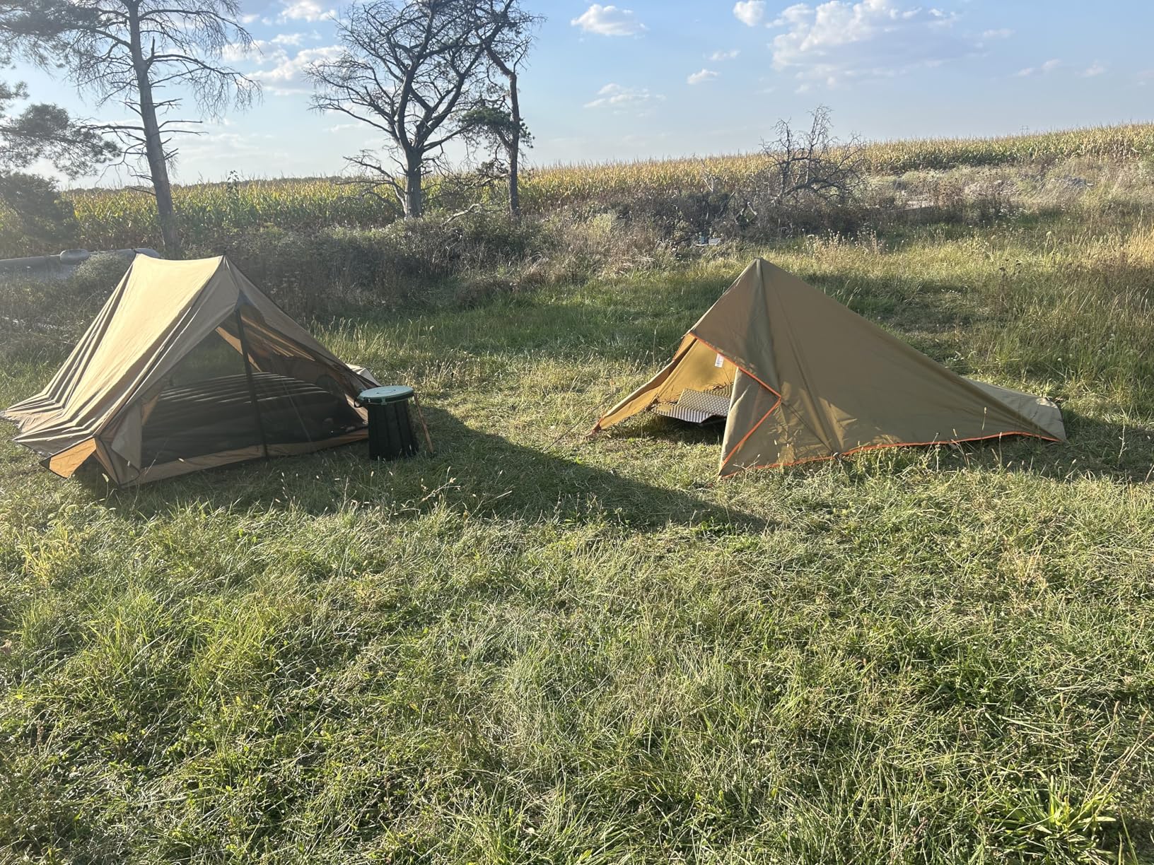 POMOLY Camping Hot Tent Cabin Tent, Chalet 70 Series Portable Wall Tents with Stove Jack and Two Poles for 2-3 Person Hiking, Backpacking customer photo 1