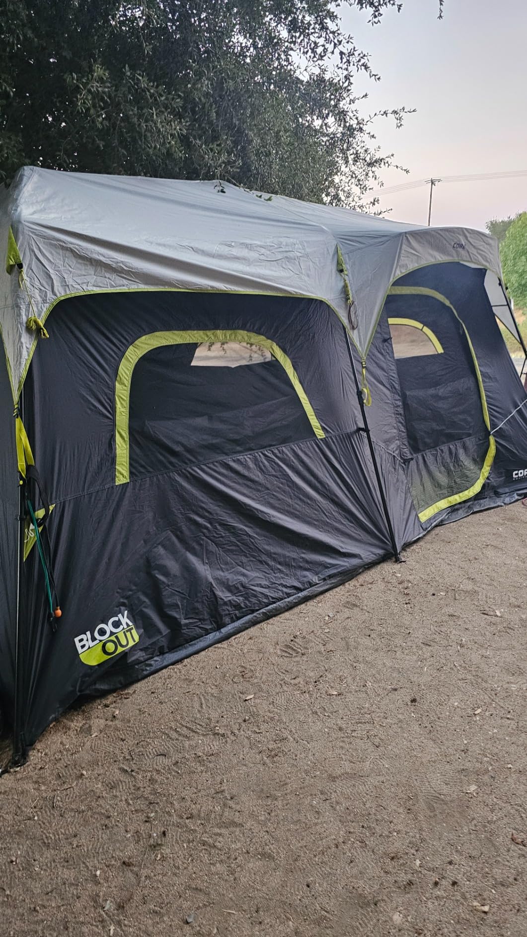 CORE Blackout Instant Cabin Tent | Large Family Pop Up Dark Room Tent with Easy Camp Setup | Included Storage Pockets for Outdoor Camping Accessories customer photo 2
