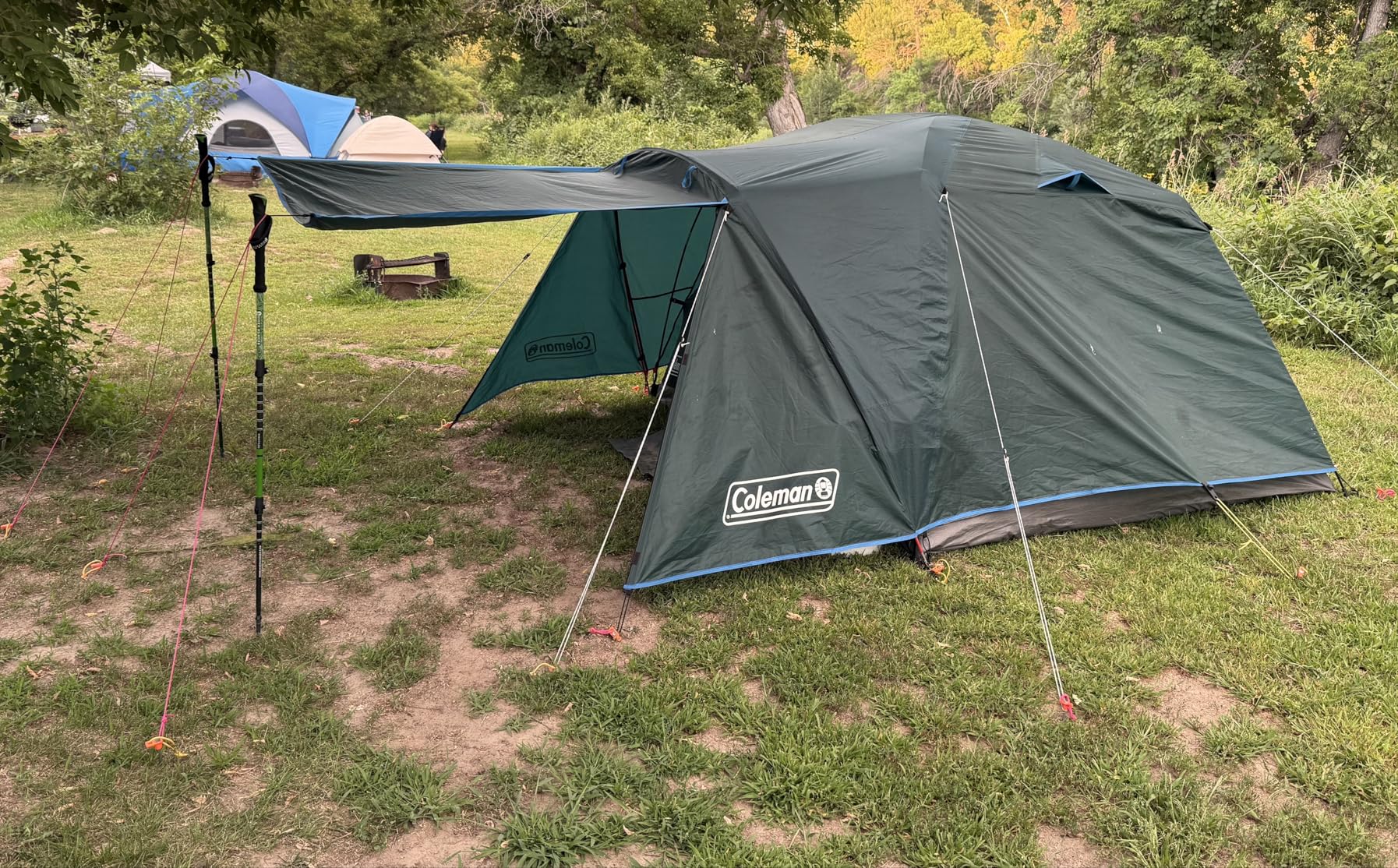 Coleman Skydome Tent with Full-Fly Weather Vestibule, Weatherproof 4/6 Person Tent Sets Up in 5 Minutes & Protects from Water, 20% More Headroom Than Traditional Shelters customer photo 1