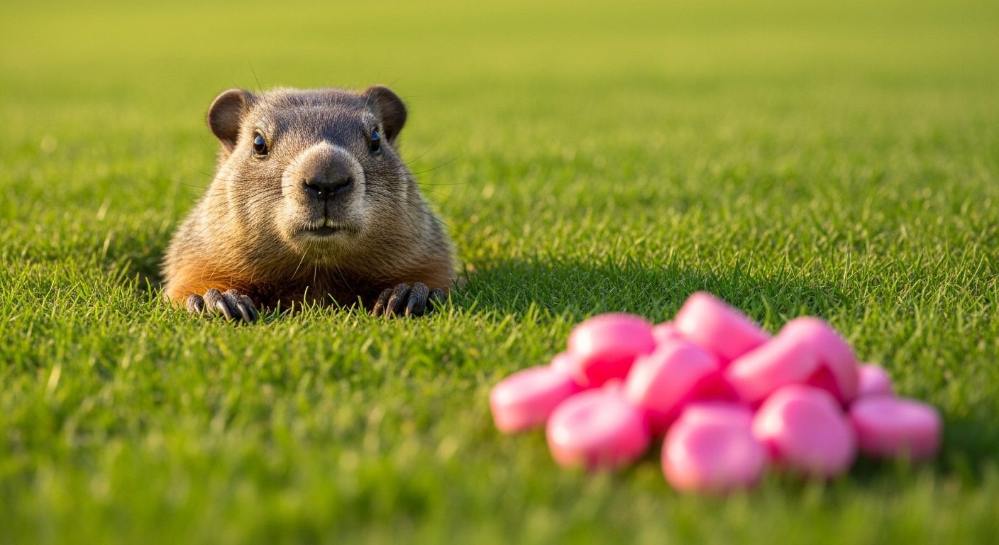 Kill Groundhogs With Bubble Gum