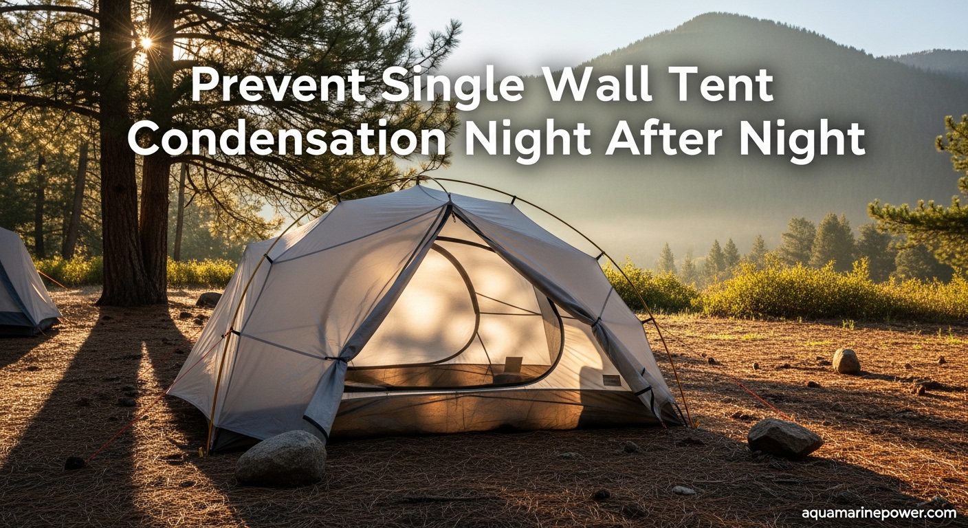 Prevent Single Wall Tent Condensation