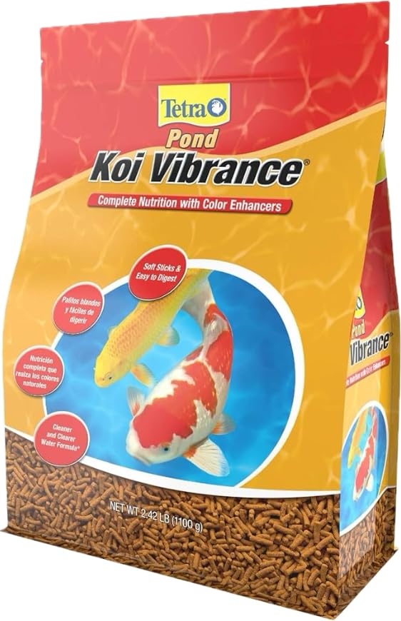 TetraPond Koi Vibrance, Soft Sticks, Easy to Digest Floating Pond Food, 5.18 lbs customer photo 1