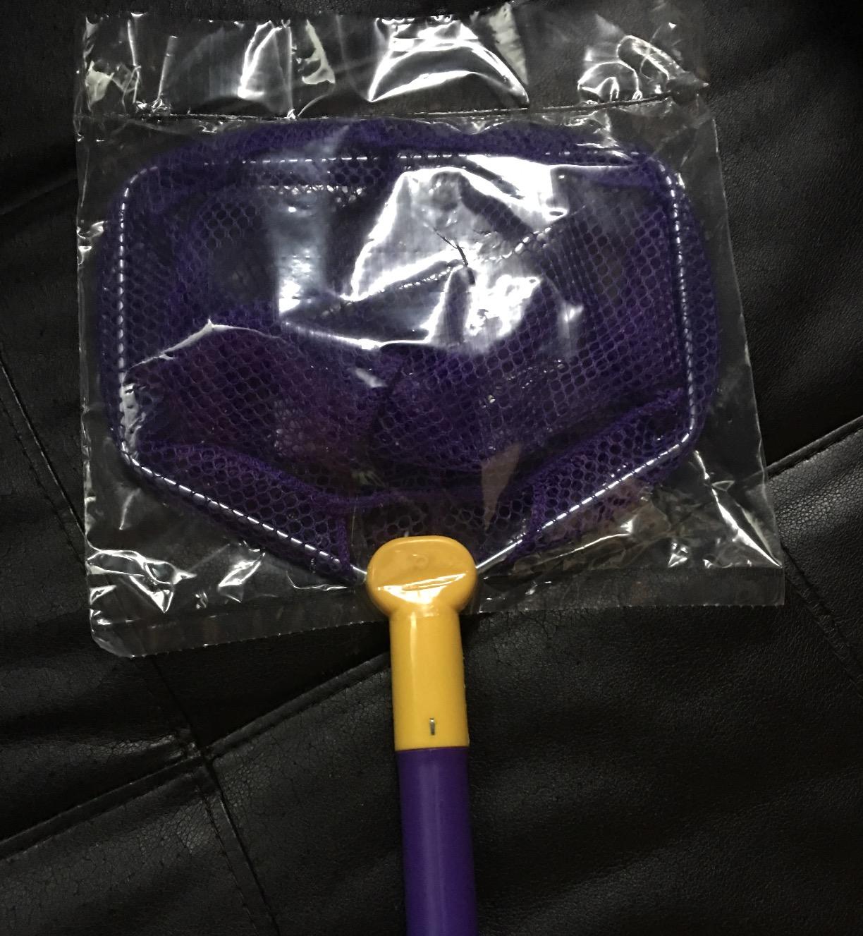 Ego Small & Compact Floating Fishing Net with Flexible Handle, High Strength Plastic, 18