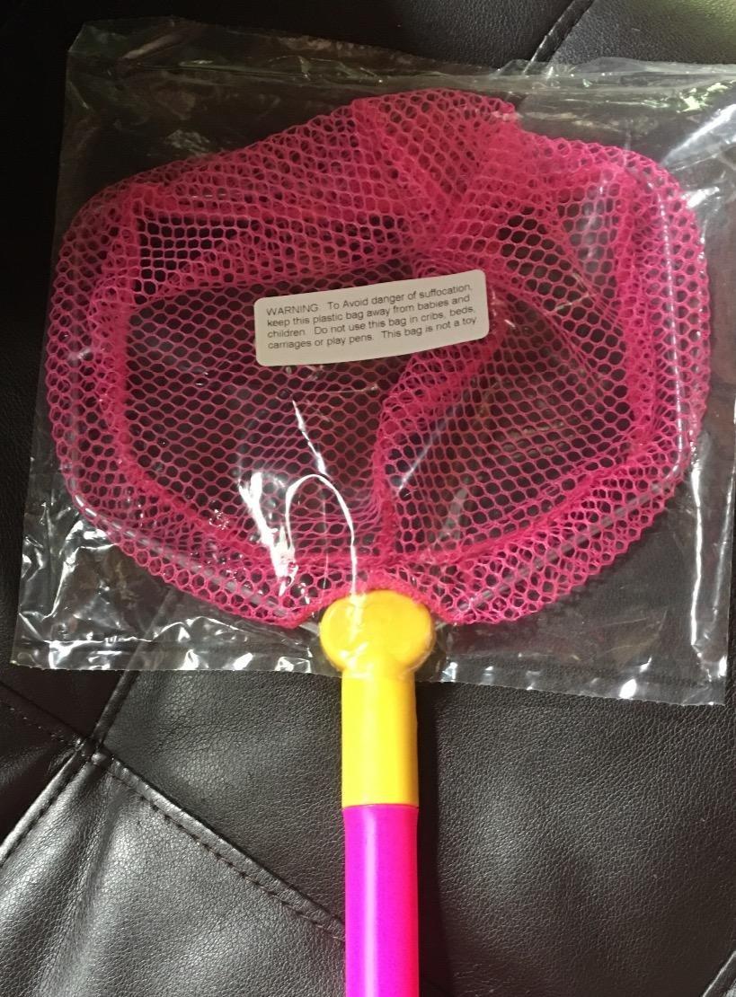 Ego Small & Compact Floating Fishing Net with Flexible Handle, High Strength Plastic, 18