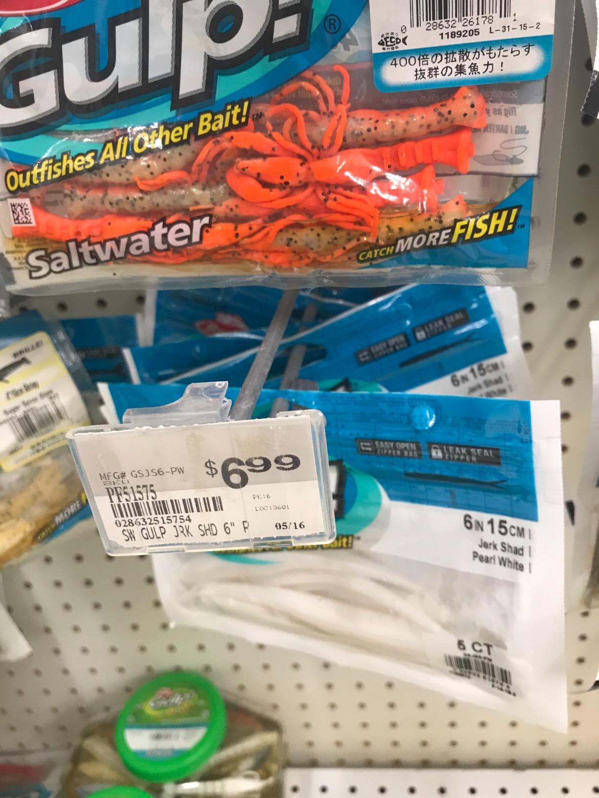 Berkley Gulp! Saltwater Jerk Shad, Pearl White, 6in customer photo 1