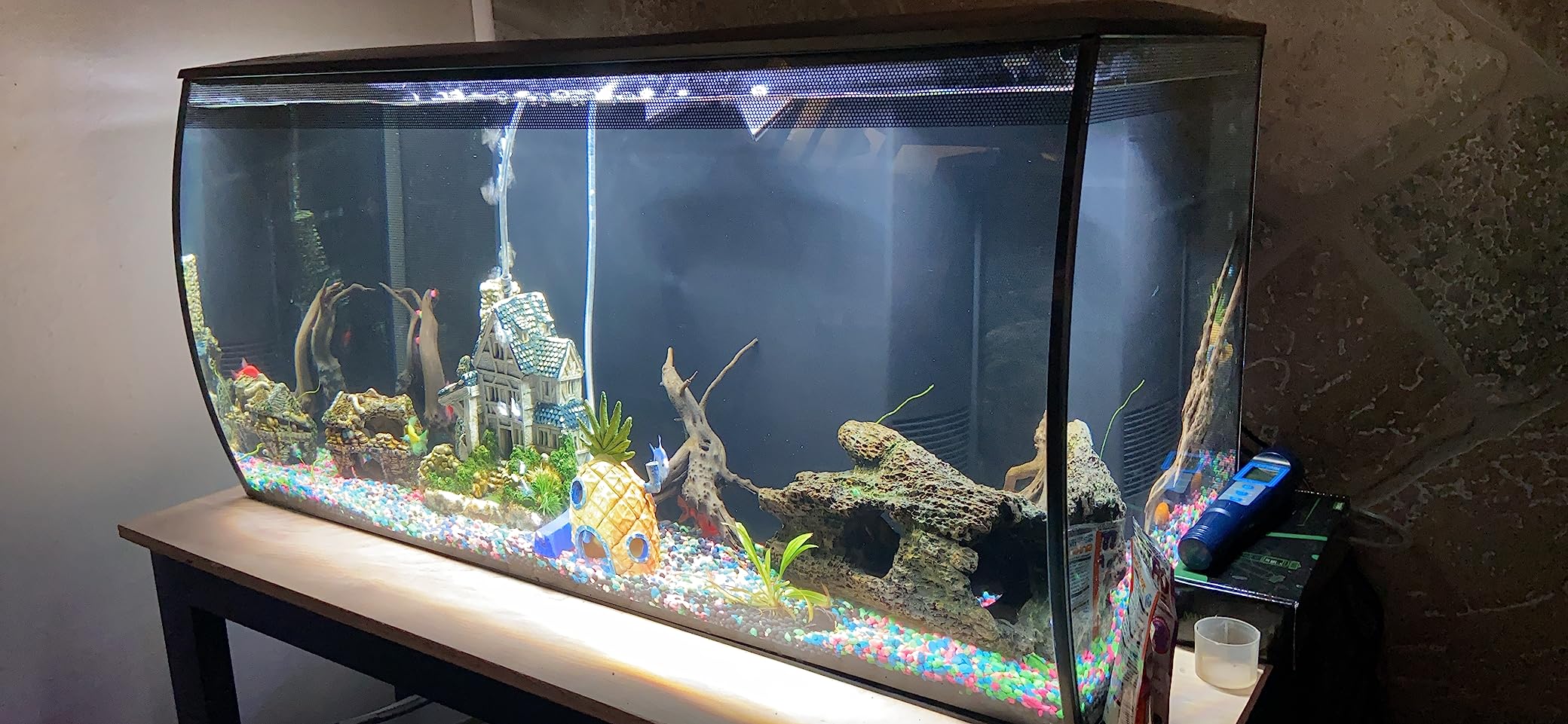 Fluval Flex 32.5 Aquarium Kit - 32.5 Gallon with LED Lights and Filtration customer photo 2
