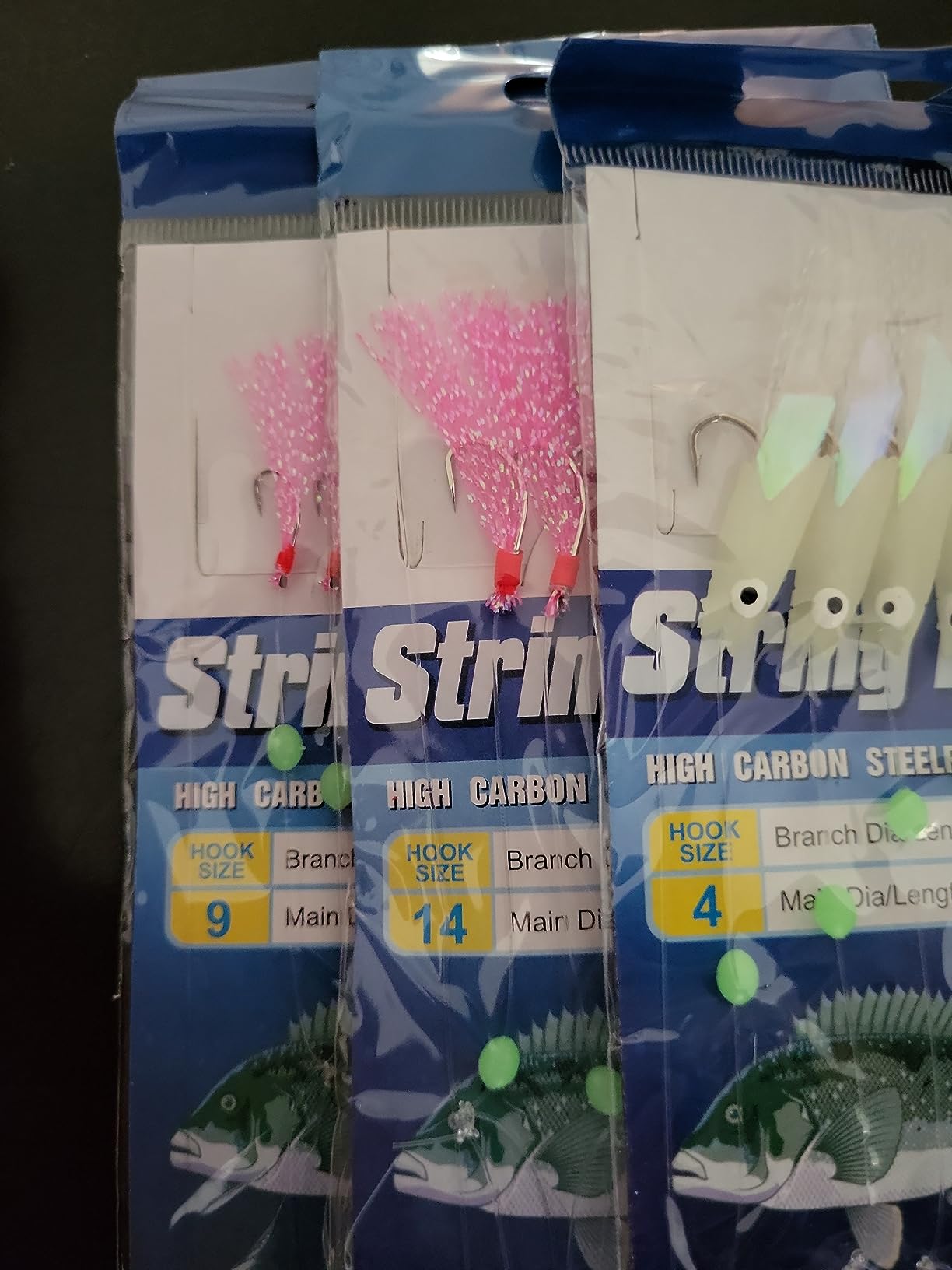 Sabiki Rigs Set, 20-Pack Luminous Bait Rigs with Sharp Hooks, Soft Shrimp Lure for Surf & Saltwater Fishing customer photo 1