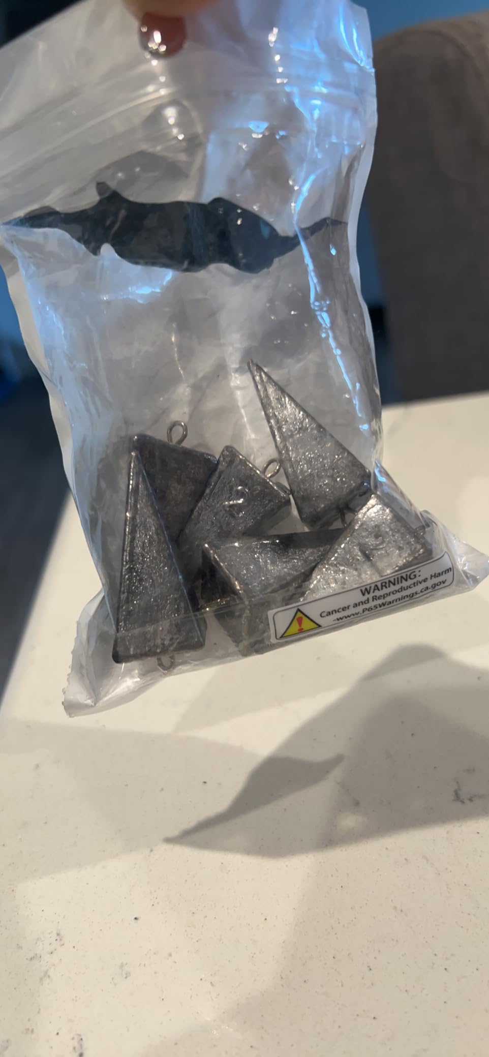 Pyramid Sinkers Fishing Weights, Saltwater Fishing Sinkers for Surf Fishing Gear Tackle - 1oz, 2oz, 3oz customer photo 1