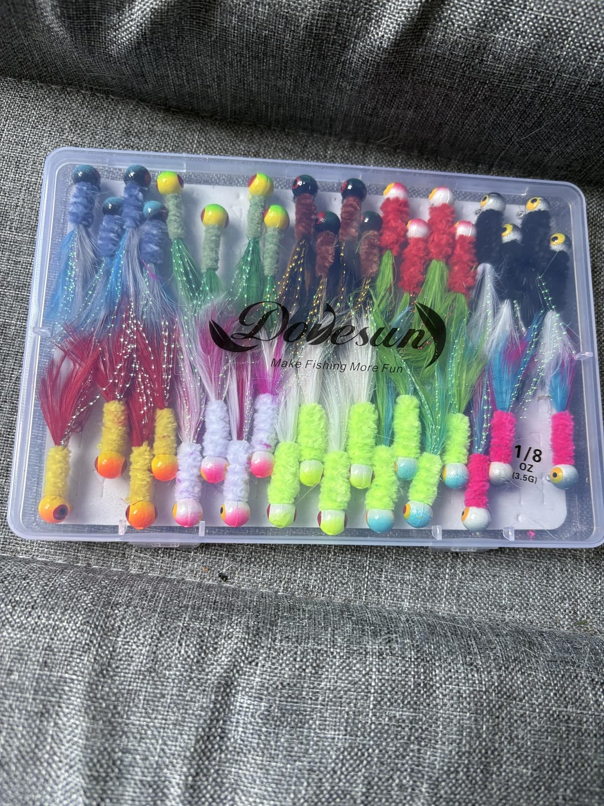 Dovesun Crappie Jigs Hand-Tied Marabou Jigs Kit customer photo 1