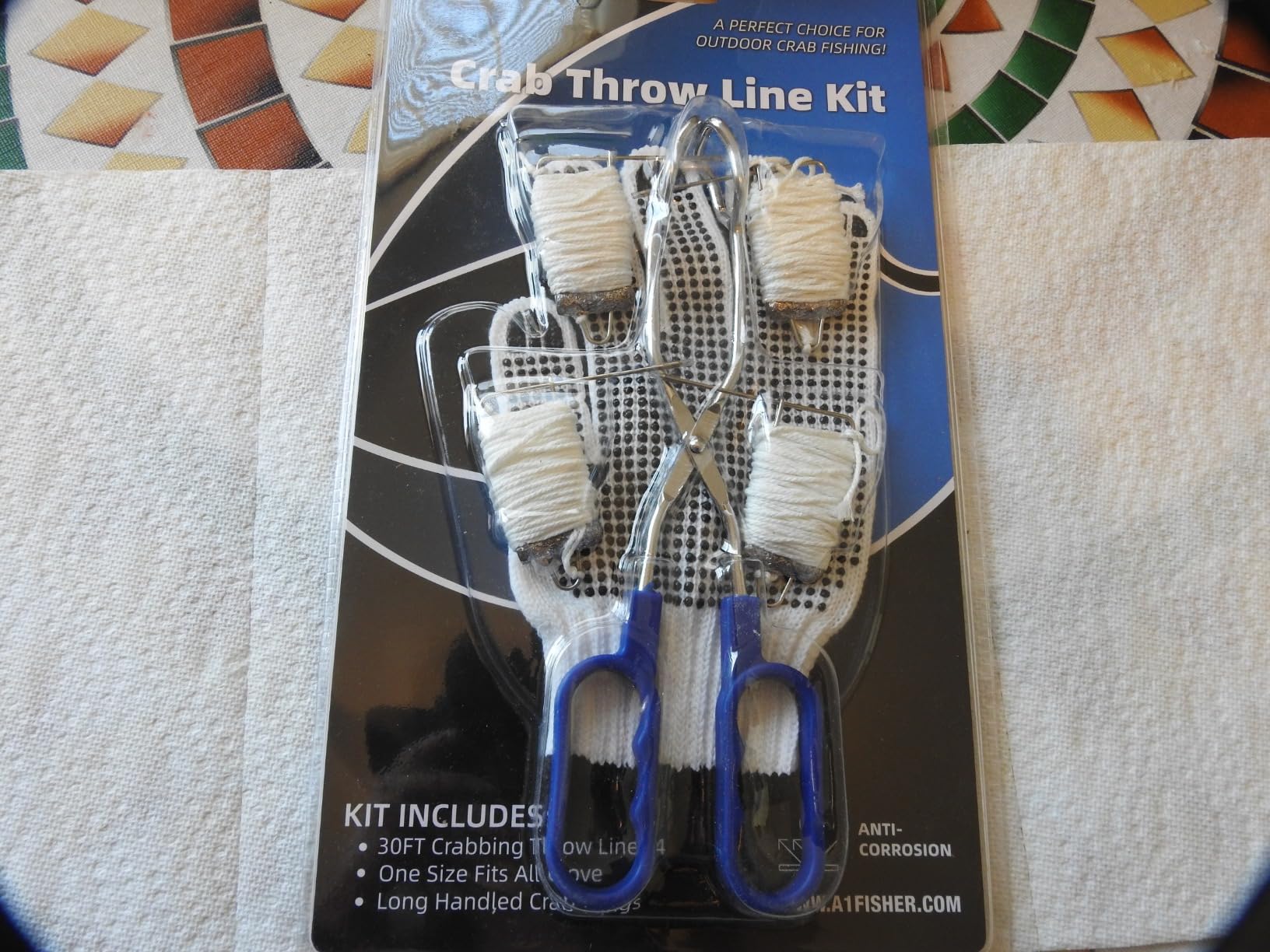 A1FISHER Crab Throw Line 30FT/9.14M with 4OZ Lead Weight - 6 Pack customer photo 1