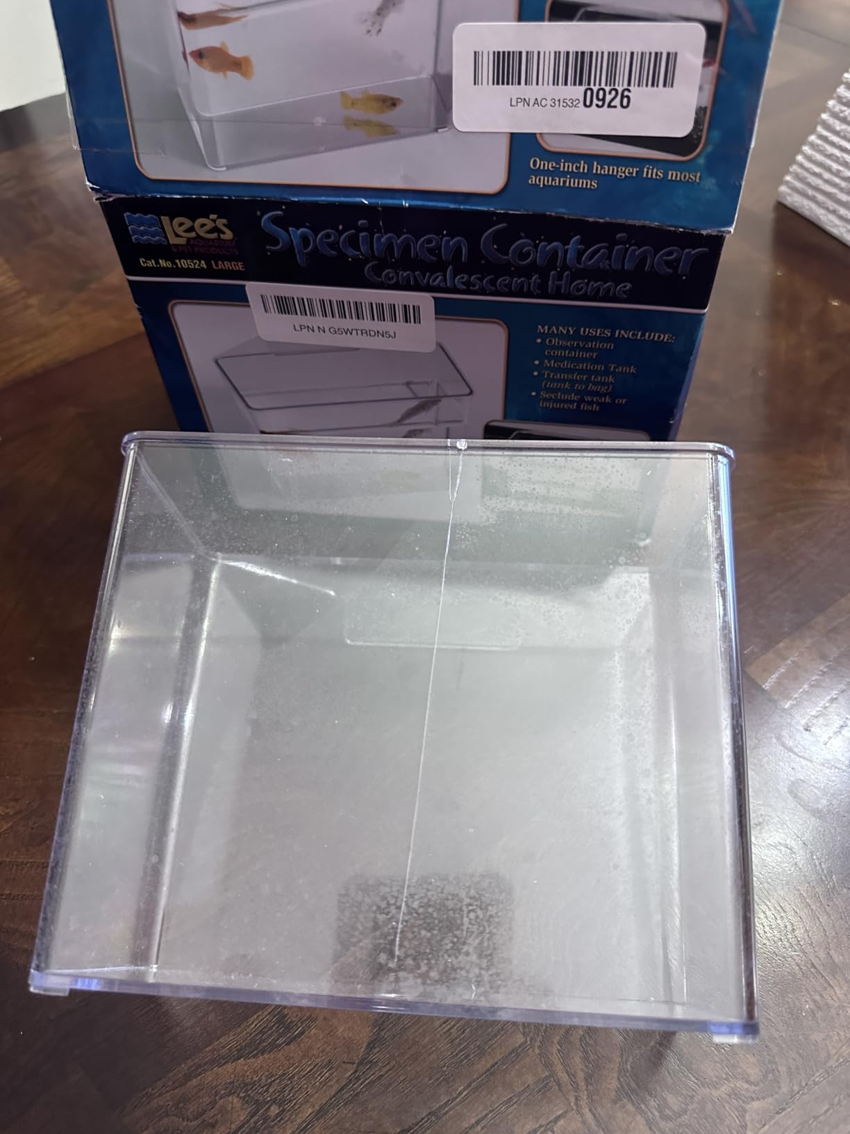 Lee's Convalescent Home/Specimen Container - Large, 7 x 3 x 6
