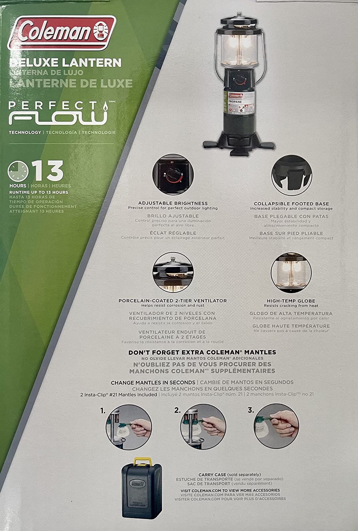Coleman 1000L Deluxe Propane Lantern, Gas Lamp with Adjustable Brightness, Pressure Control, Carry Handle & Mantles Included, Great for Camping, Hunting, Power Outage & More customer photo 2
