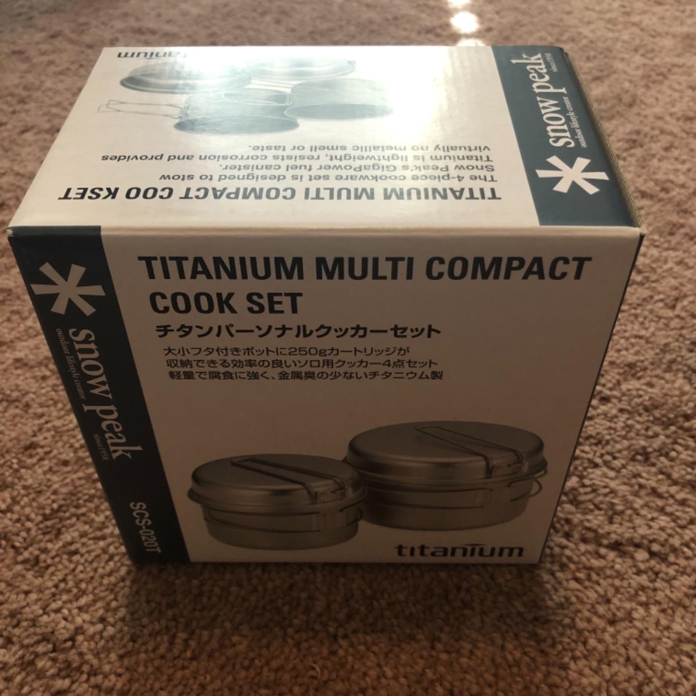 Snow Peak Titanium Multi Compact Cookset - Ultralight Camping Cookware Set with Pots & Frying Pans - Titanium Cookset for Outdoor Cooking customer photo 2