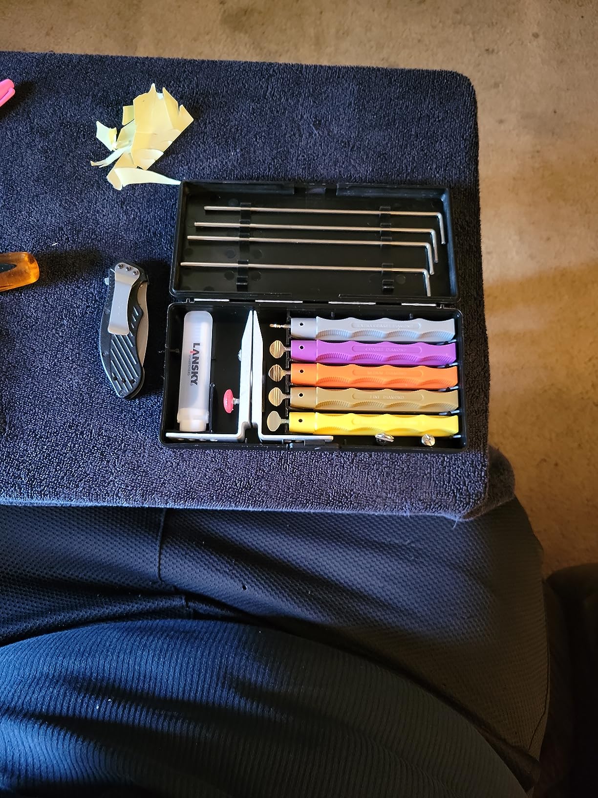 Lansky 4-Stone Deluxe Diamond System | Precision Knife Sharpening Kit customer photo 1