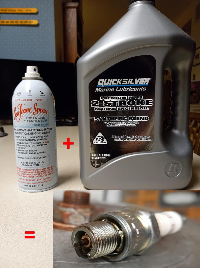 Quicksilver 2-Stroke Premium Plus Synthetic Blend Marine Engine Oil, 1 Gallon customer photo 1