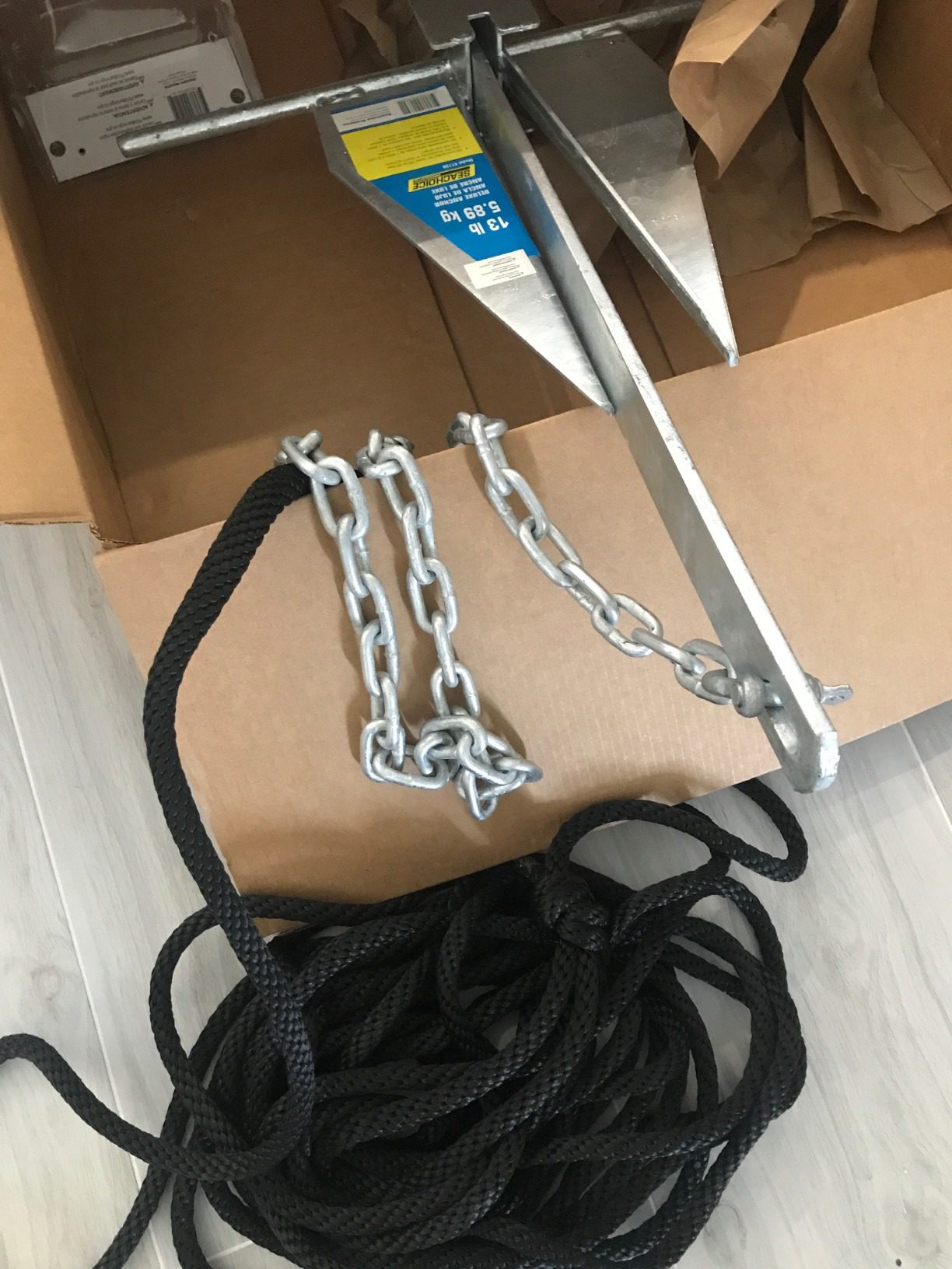Seachoice Deluxe Anchor - Hot-Dipped Galvanized Steel - Multiple Sizes customer photo 1