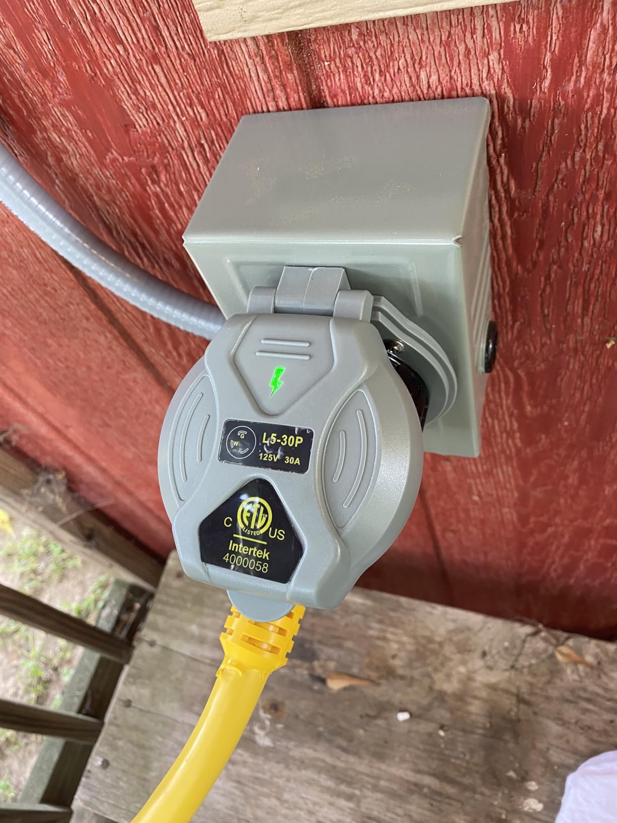 Marinco 30A 125V Marine Shore Power Cordset, Yellow, 50 Ft, 199119 customer photo 1