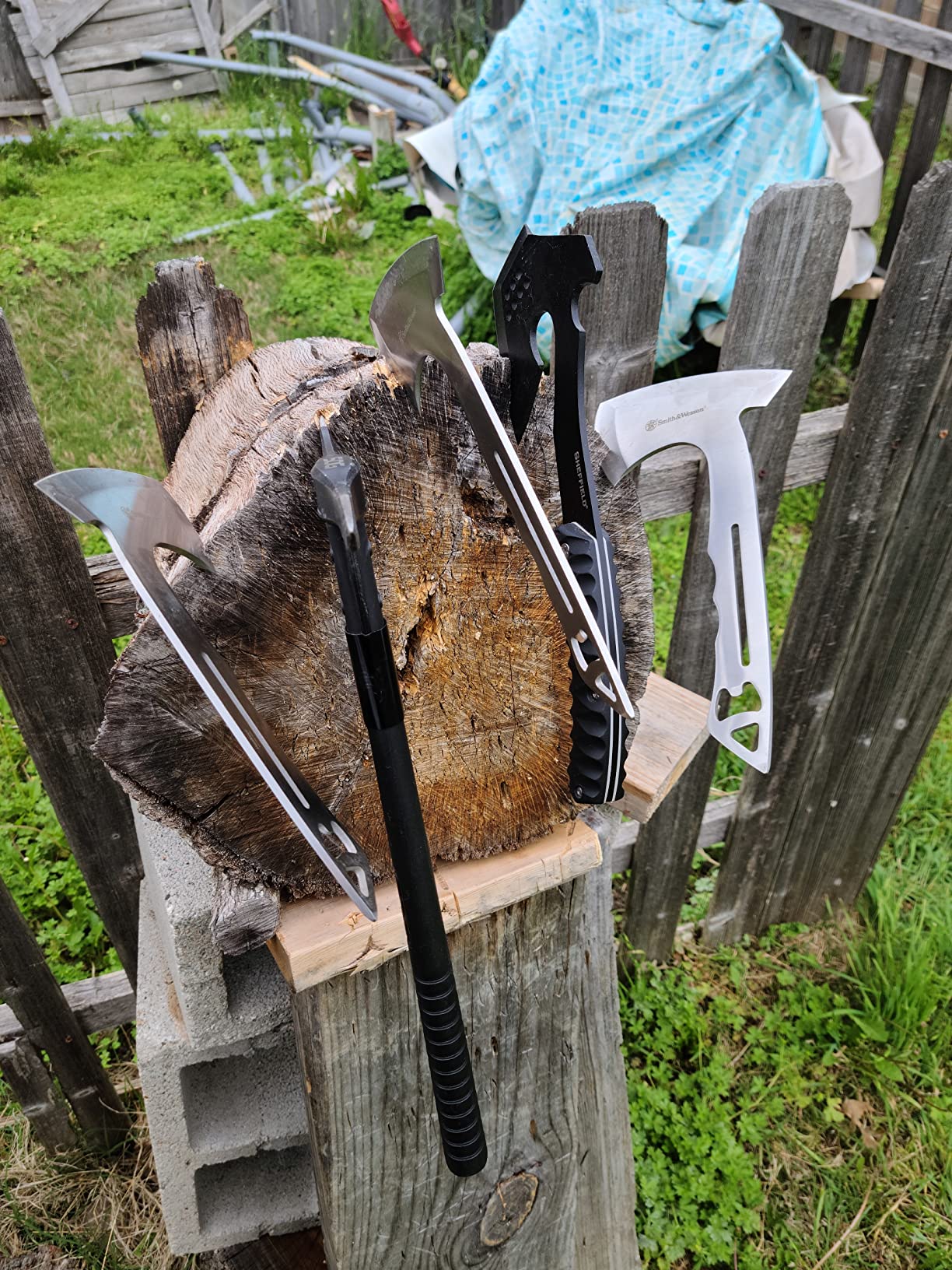 SOG Tactical Tomahawk - Throwing Hatchet, Versatile Survival Tactical Axe and Emergency Breaching Tool with Sheath (F01TN-CP) customer photo 2