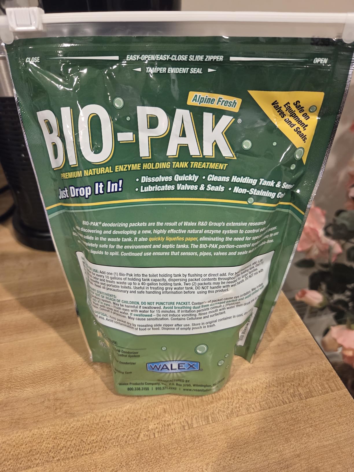 Walex Bio-Pak Black Holding Tank Deodorizer & Waste Digester Drop-Ins - Advanced Enzyme Formula; Alpine Fresh, 10-Pack customer photo 1