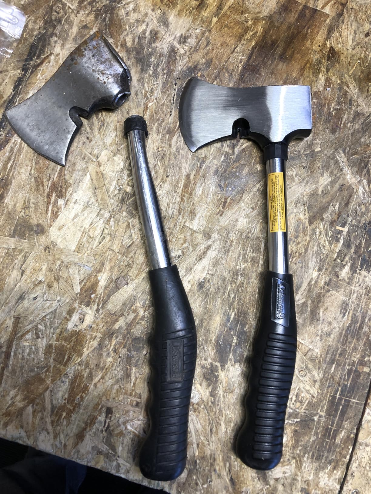 Coleman Axe with Durable Steel Head & Non-Slip Grip Handle, Great for Splitting Wood & Hammering Stakes, Ideal for Camping, Survival, Landscaping customer photo 1