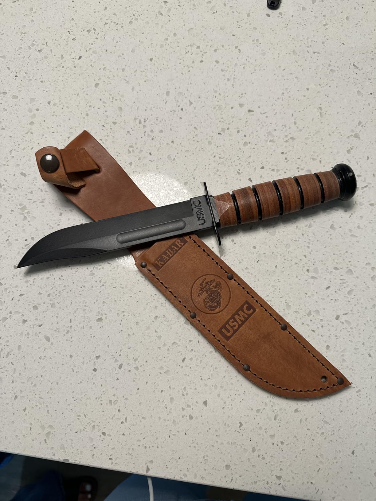 KA-BAR Full Size US Marine Corps Fighting Knife, Straight customer photo 2