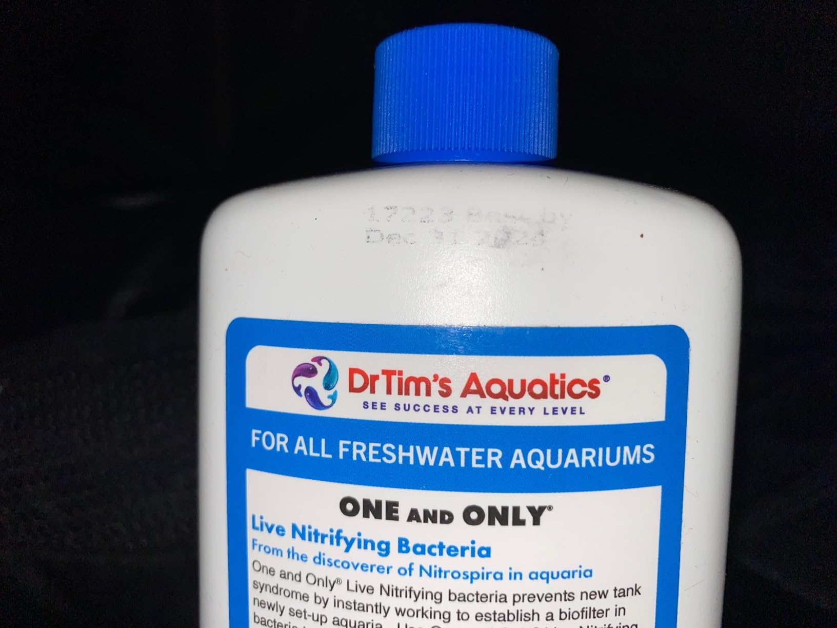 DrTim's Aquatics One & Only for Freshwater Aquariums - 8 oz - Live Nitrifying Solution - Jumpstarts Cycling customer photo 2