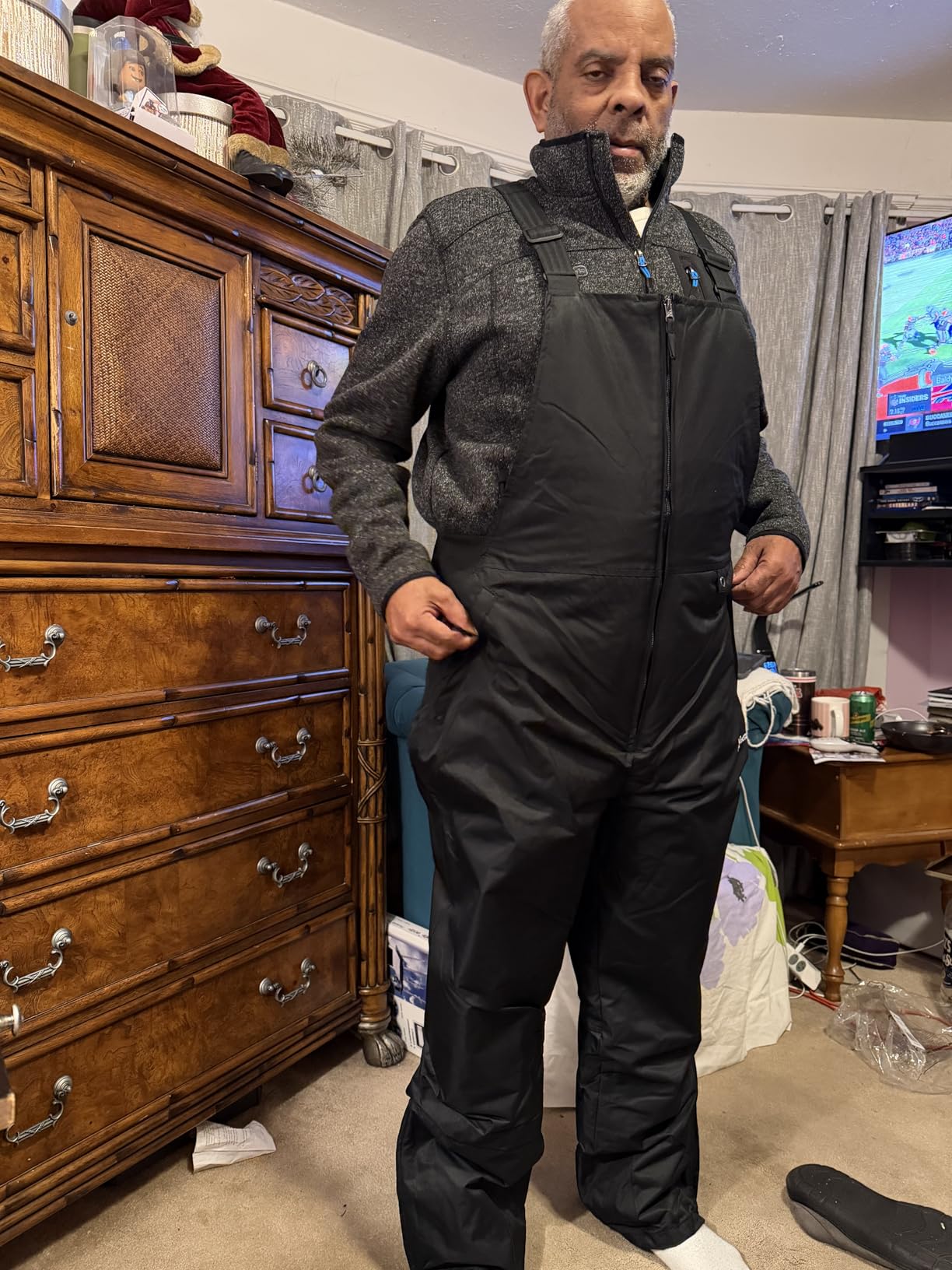 Men's Essential Insulated Bib Overalls customer photo 1