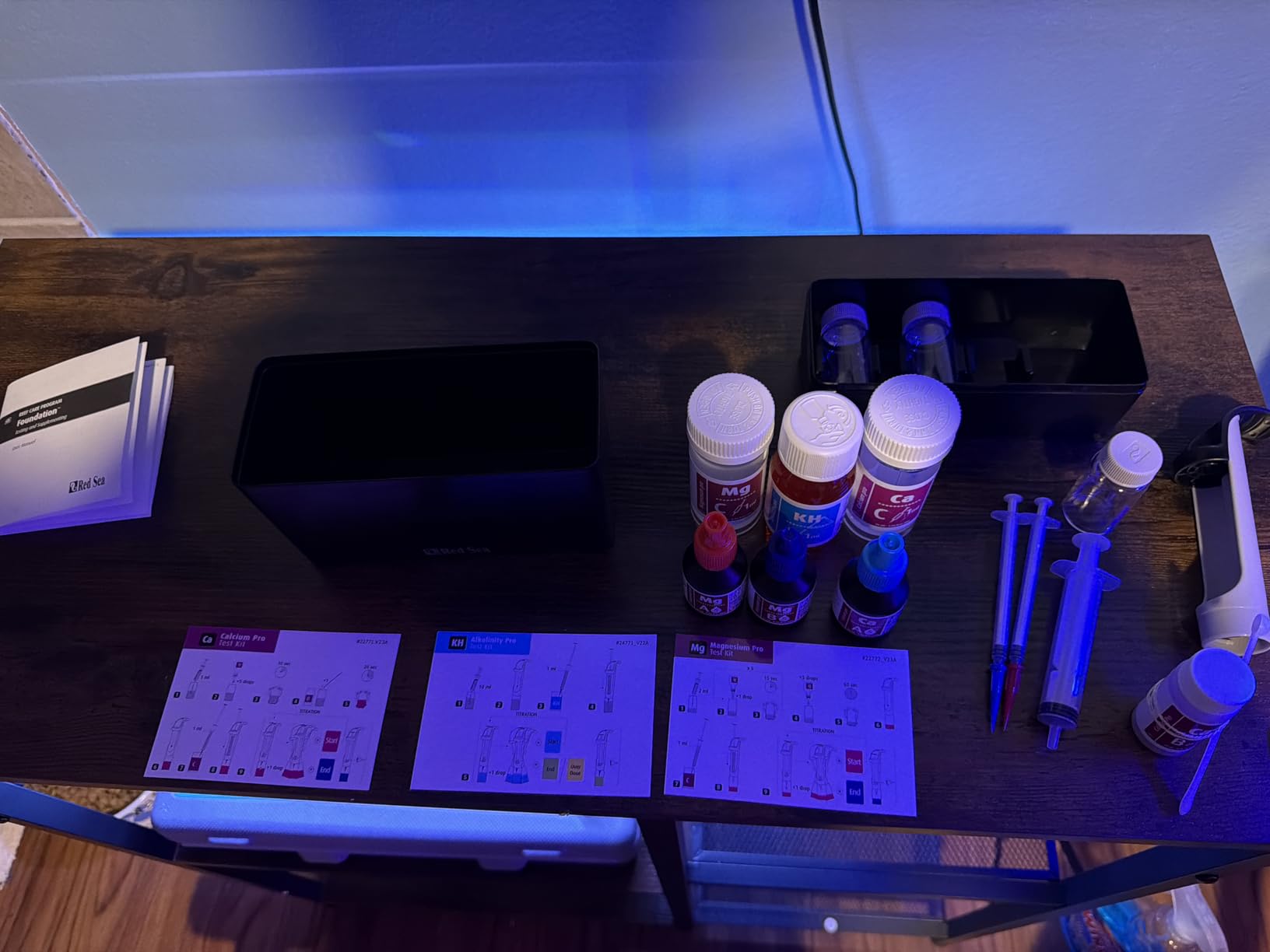 Red Sea Reef Foundation Pro Test Kit - Accurate Calcium, Alkalinity & Magnesium Testing for Saltwater Aquariums - 75 Tests, Easy-to-Use customer photo 1