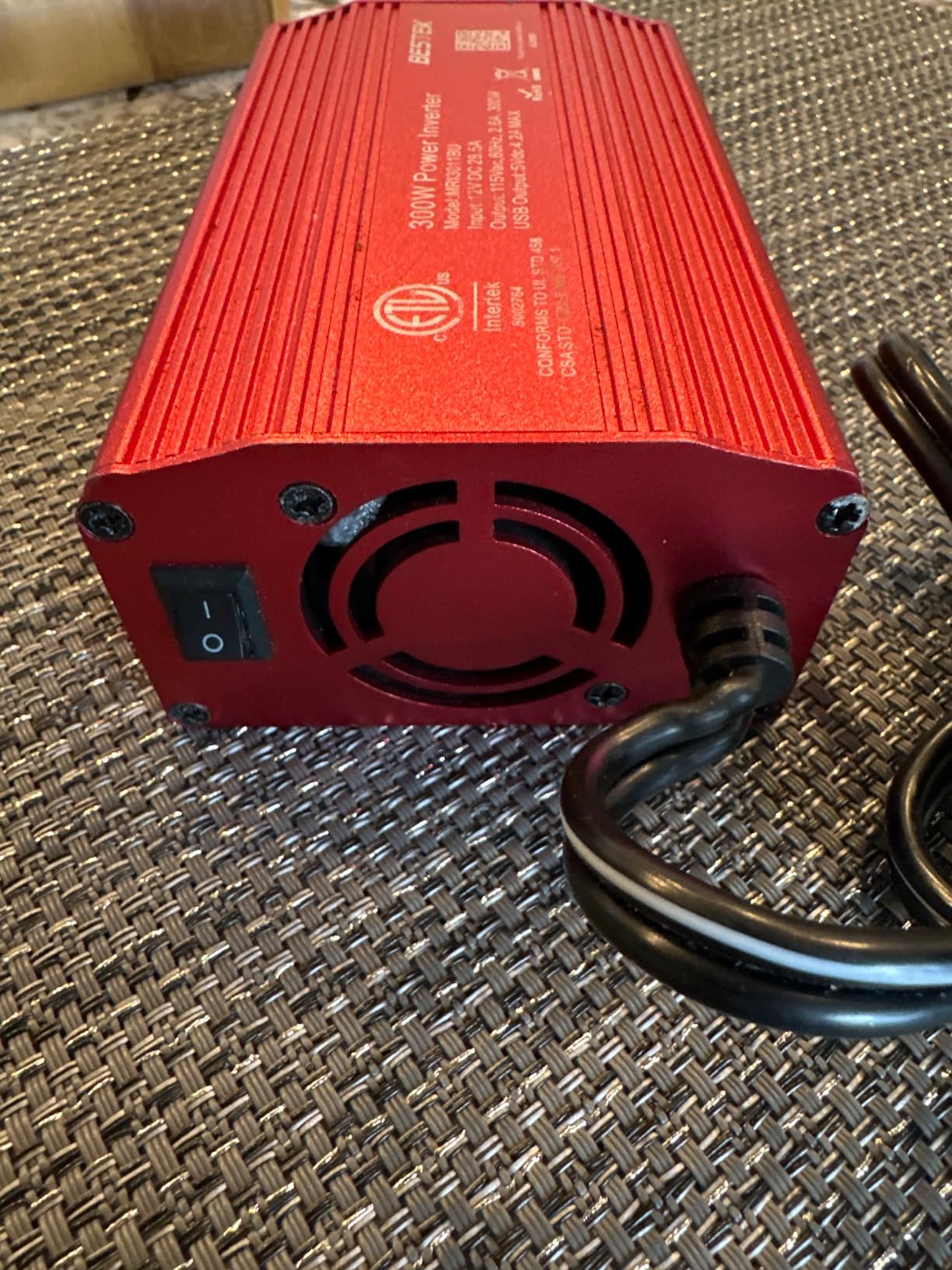 BESTEK Power Inverter DC 12-17V to AC 110V - 300W Car Plug Adapter Outlet customer photo 2