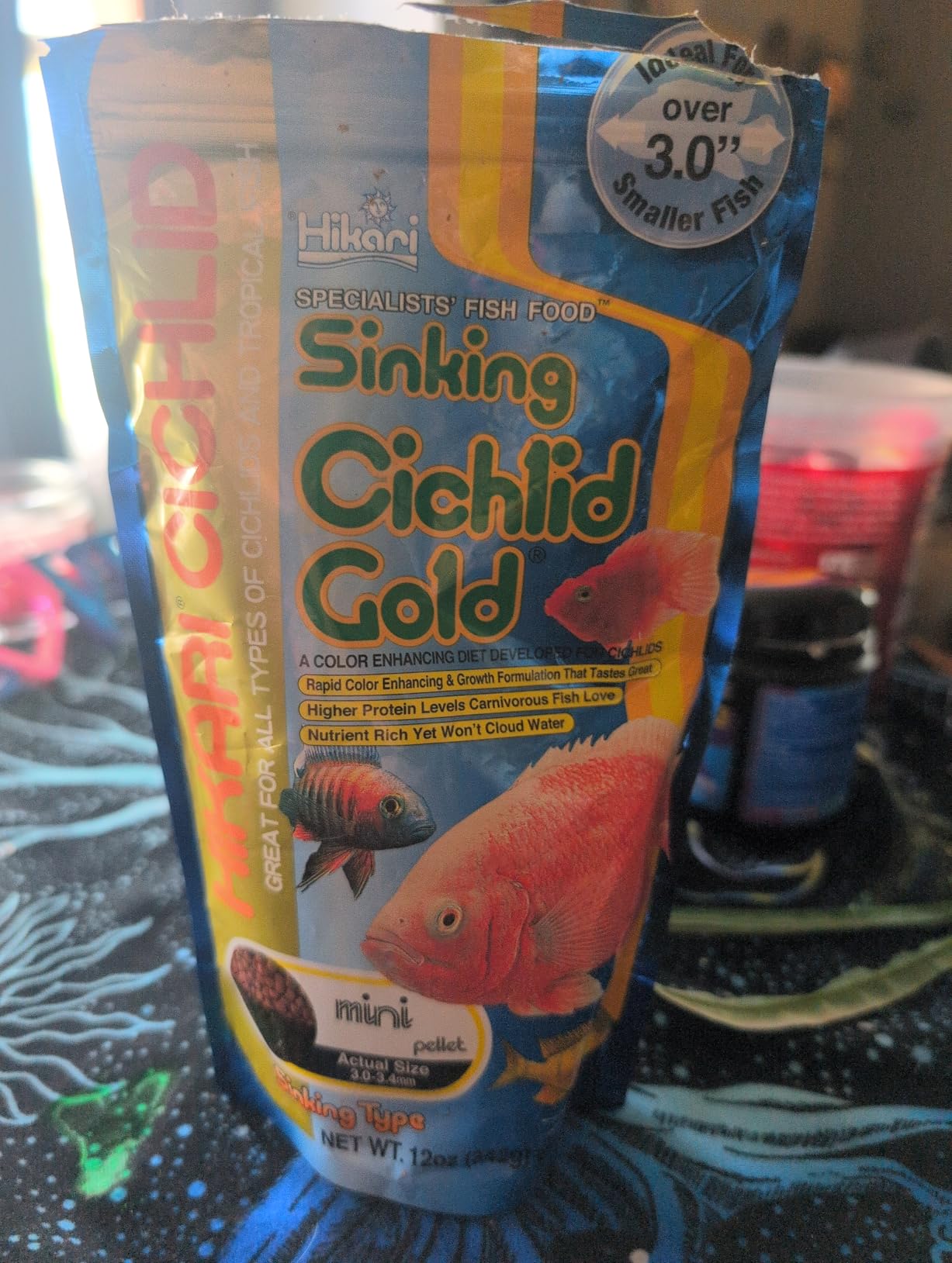 Hikari 12-Ounce Sinking Cichlid Gold Pellets for Pets, Mini customer photo 1