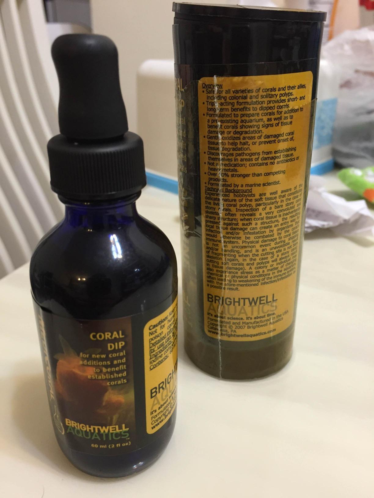 Brightwell Aquatics MediCoral - Coral Dip for New Coral Additions and to Benefit Established Corals, 30-ml customer photo 1