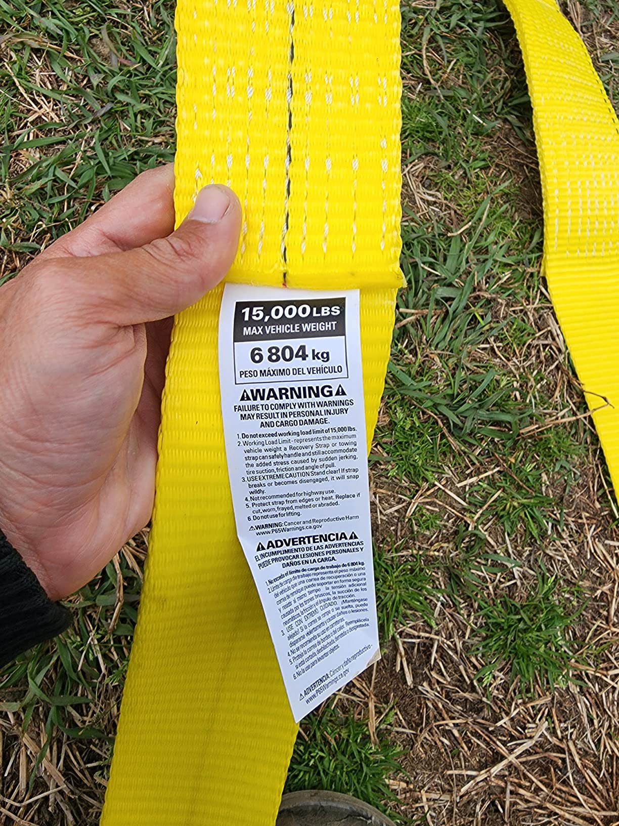 Keeper Tow Straps Heavy Duty with Loops - 4