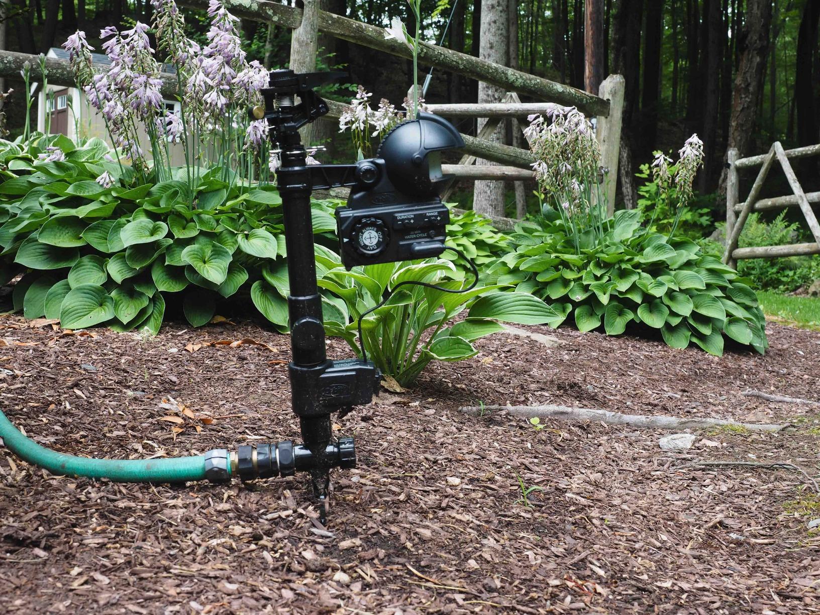 Orbit Yard Enforcer Motion-Activated Sprinkler - Outdoor Animal Repeller & Lawn Protector - Motion Sensor - Multi-Angle Detection - Weatherproof Dual-Purpose Sprinkler - 62100 customer photo 1