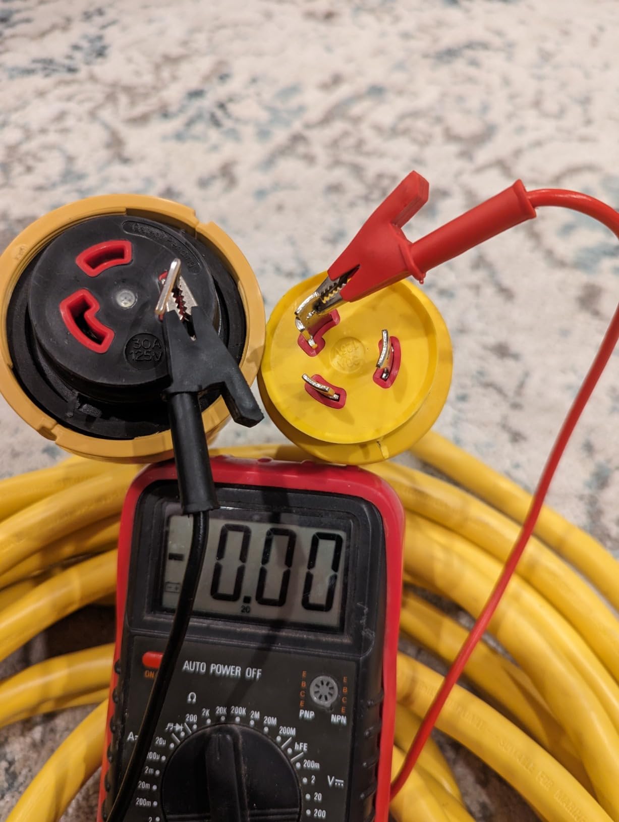 Marinco CS30-50 EEL Cordset, 30A 125V, 50', Yellow customer photo 2