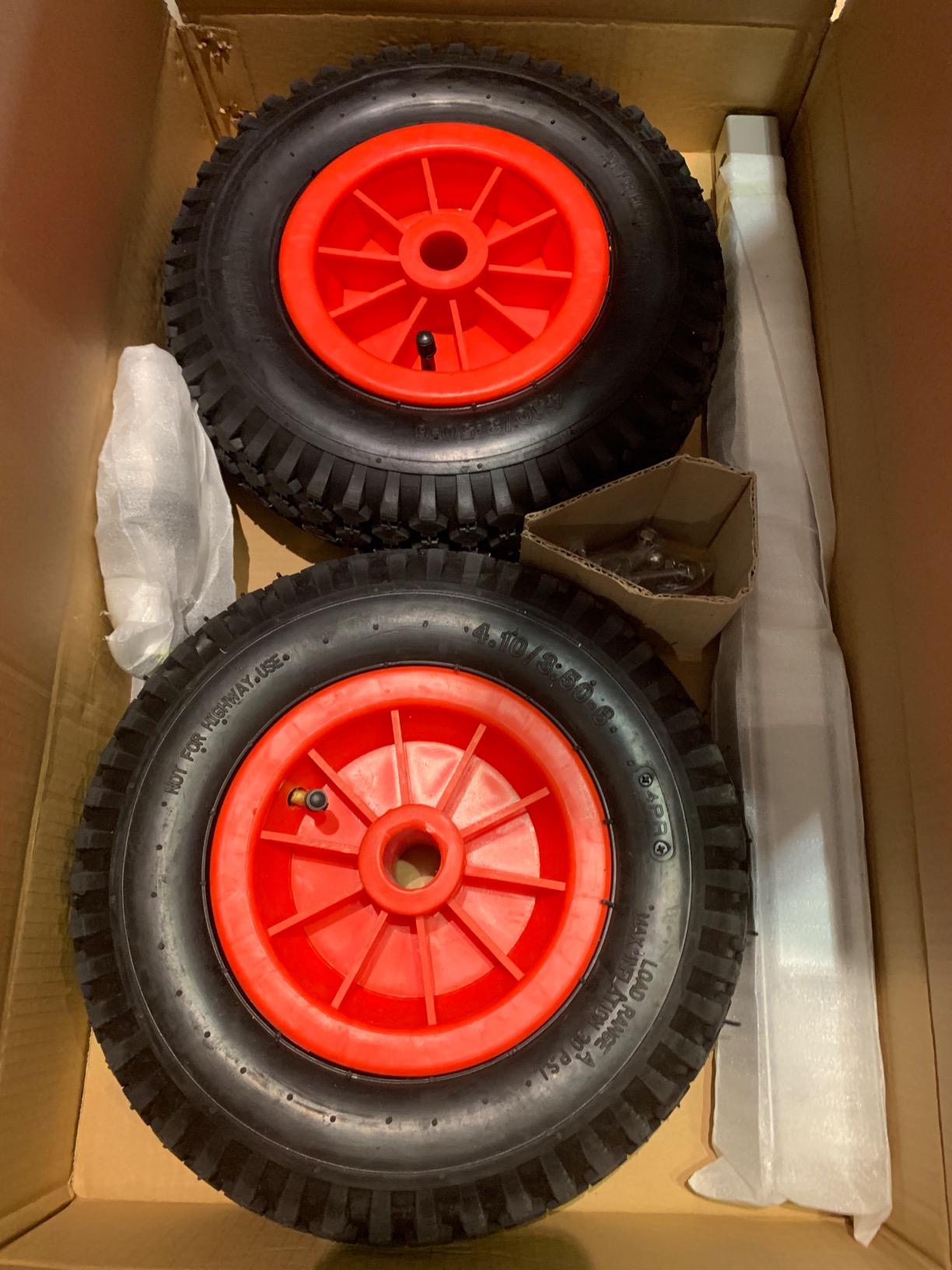EZ Load Boat Launching Wheels Set for Inflatable Boat & Aluminum Boat, Support MAX 500Lbs Loading with 12