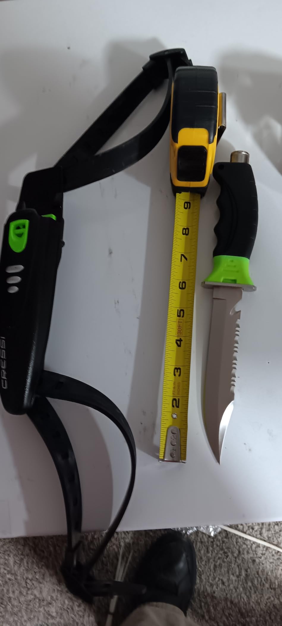 Cressi Borg Long Blade Knife for Diving and Spearfishing - Pointed & Blunt Tip customer photo 1
