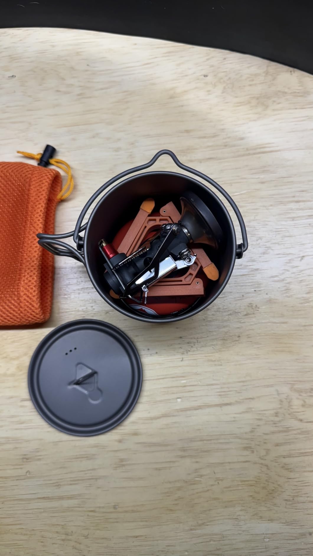 TOAKS Titanium 750ml Pot with Bail Handle for Ultralight Camping, Backpacking Cookware and Mug customer photo 2