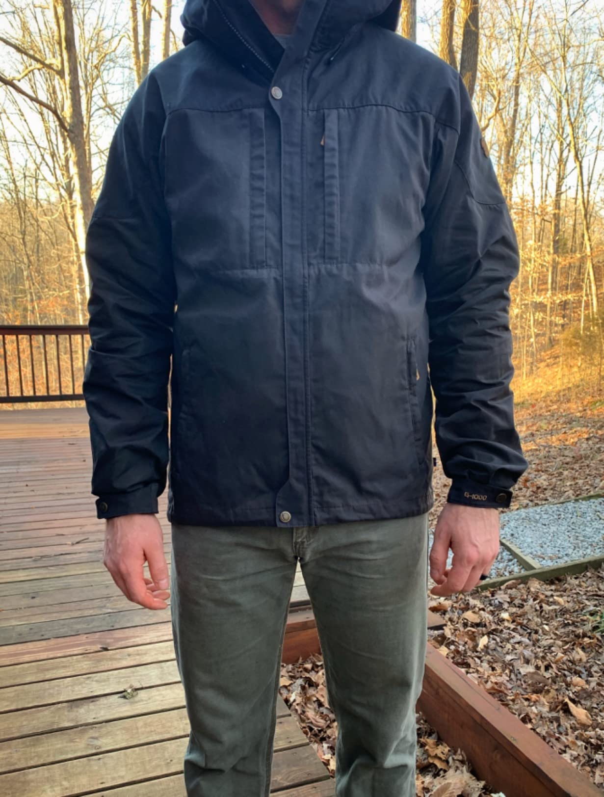 Fjällräven Skogso Men's Jacket - Water and Wind Resistant, Adaptable w/Greenland Wax, Breathable customer photo 2