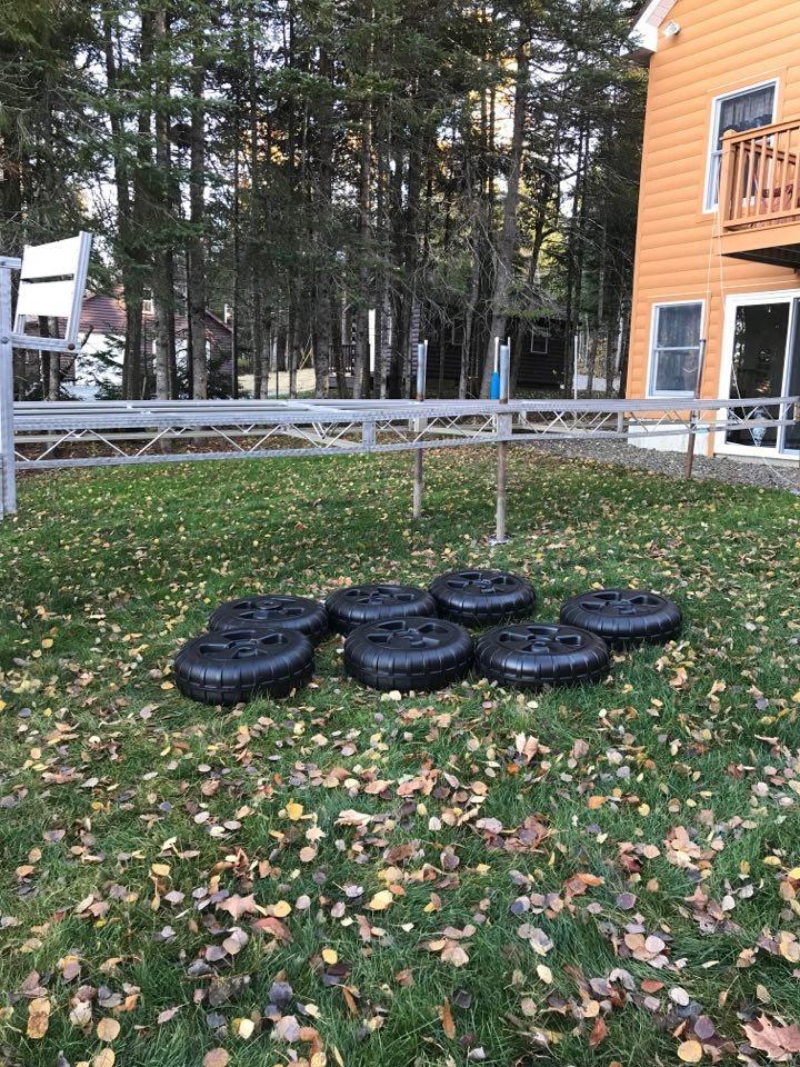Heavy Duty Plastic Lift and Dock Wheels, 24