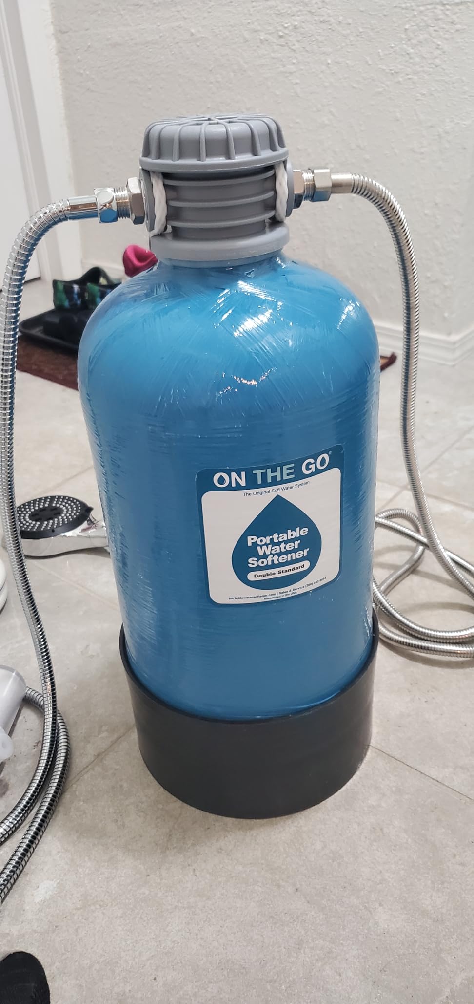 OTG4-DBLSOFT-Portable 16,000 Grain RV Water Softener (NOT made in China, assembled by U.S. Workers in Indiana) customer photo 2