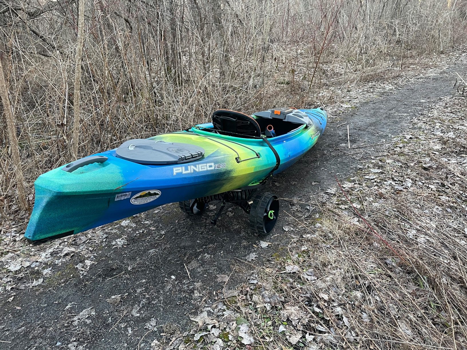 RAILBLAZA Genuine C-Tug Kayak Cart Dolly - Puncture-Free Wheels Canoe Cart Trailer with 260 lb Load Capacity - Portable & Foldable Heavy-Duty Boat Dolly & Kayak Accessories customer photo 1