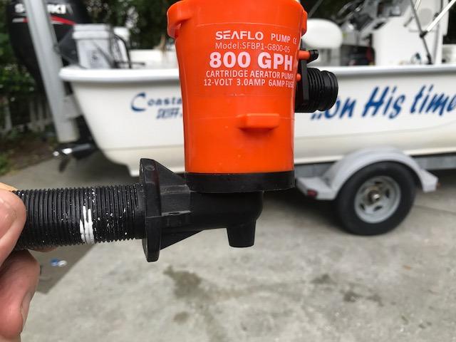 SEAFLO 05 Series 800 GPH Angled Baitwell/Livewell Pump- 12V DC, Detachable Motor, Corrosion-Resistant Submersible Aerator for Freshwater and Saltwater Use - CE & Rohs Certified-4 Year Warranty. customer photo 2