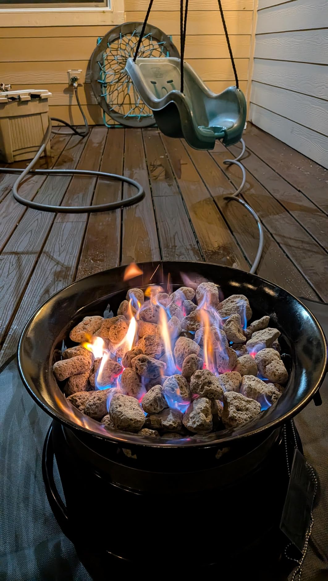 Outland Living Firebowl 870 Premium 19” Auto-Ignition Smokeless Propane Fire Pit – Outdoor Gas Fire Pit with Cover & Carry Kit, 58,000 BTU, Black customer photo 1